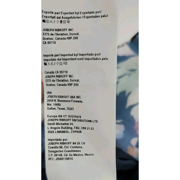 Joseph Ribkoff Sz 16 Midnight Blue-Multi Floral Halter Dress Style 221334 Easter - Picture 15 of 15